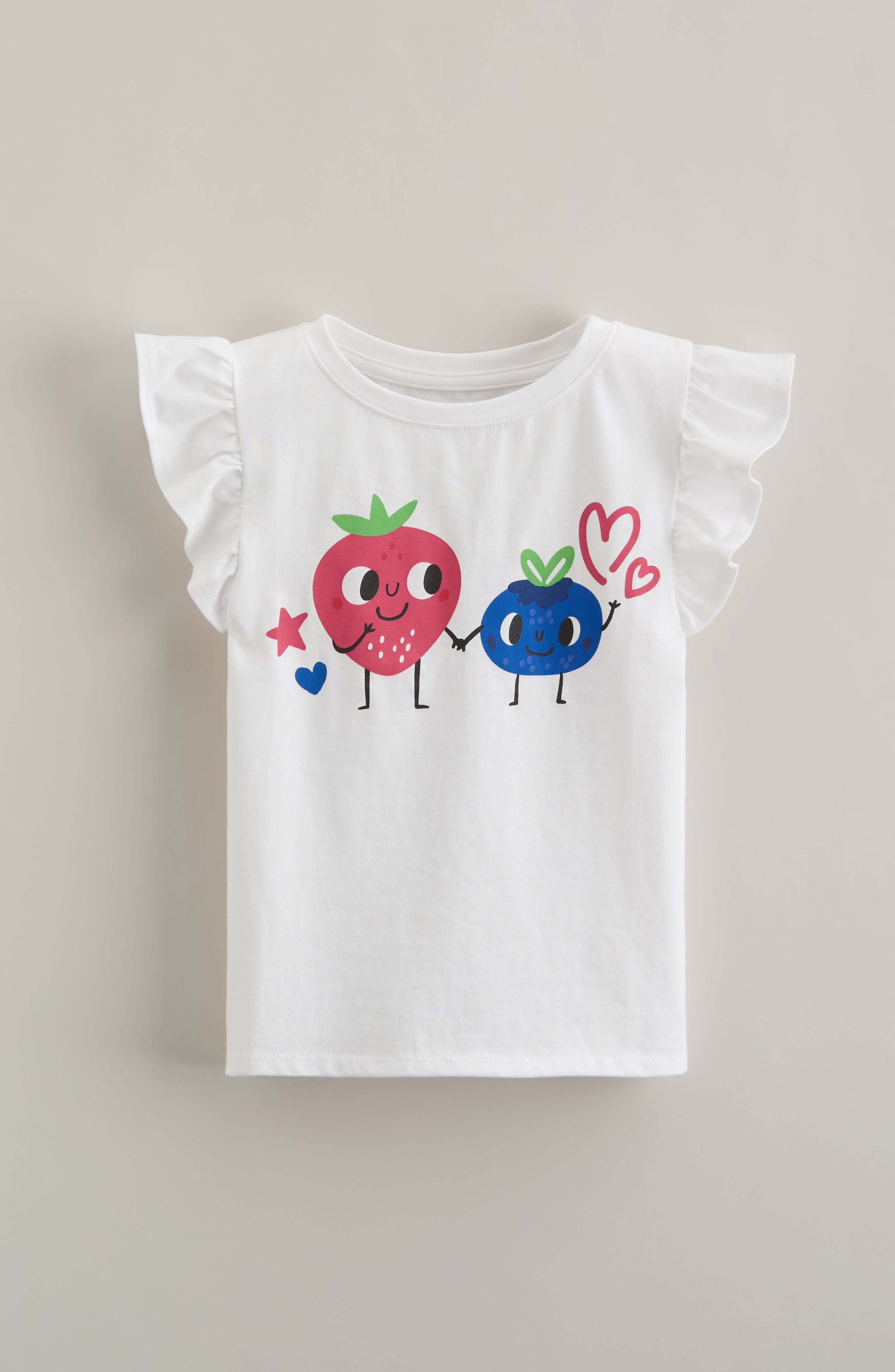 Tucker + Tate Kids' Flutter Sleeve Cotton Graphic T-Shirt