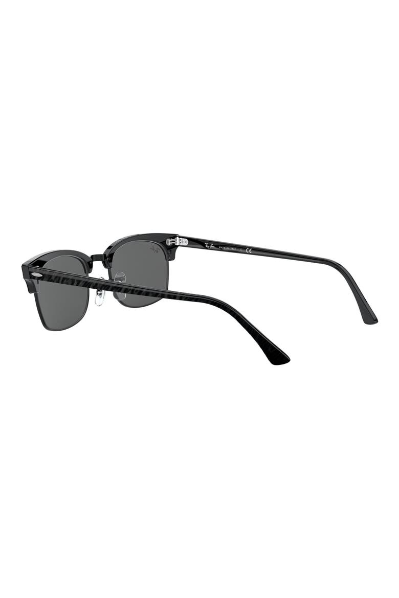 Clubmaster 52mm Rectangular Sunglasses, Alternate, color, TOP BLACK
