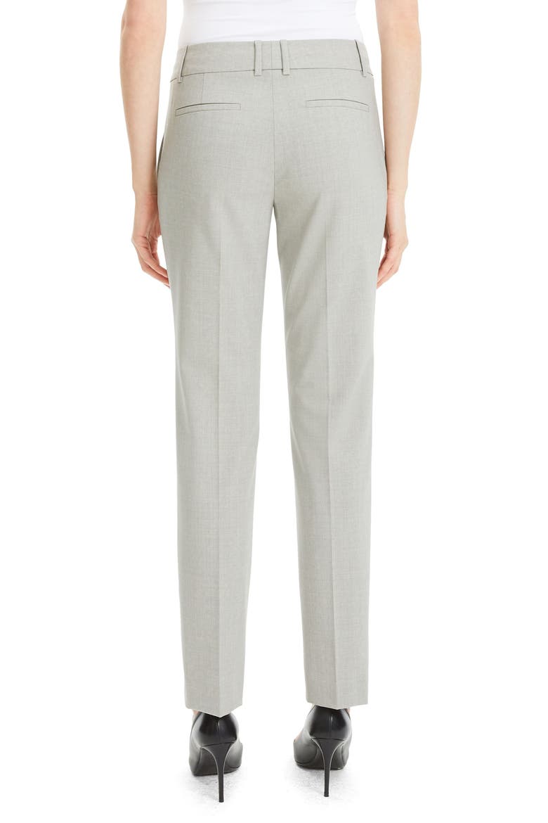 Straight Leg Stretch Wool Trousers, Alternate, color, LIGHT GREY MELANGE