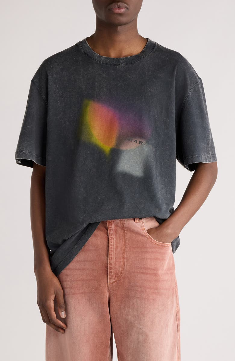 Isabel Marant Hugo Graphic T-Shirt, Main, color, 