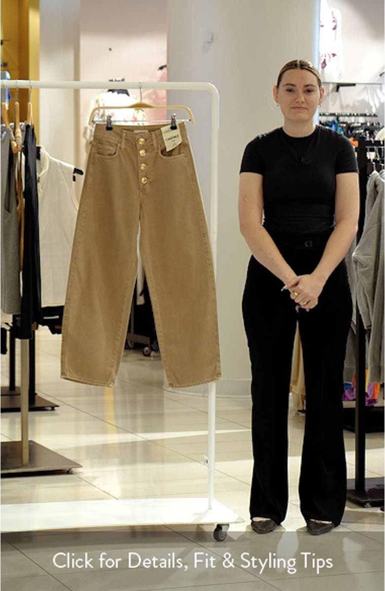 Liora High Waist Crop Wide Leg Jeans, sales video thumbnail