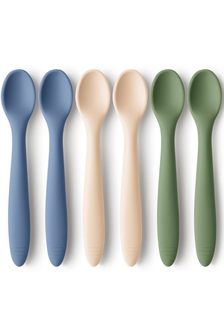 6-Pack Prep Baby Spoons, Main, color, Slate