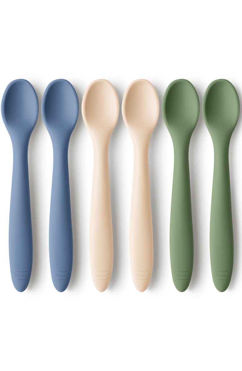 KeaBabies 6-Pack Prep Baby Spoons, Main, color, Slate