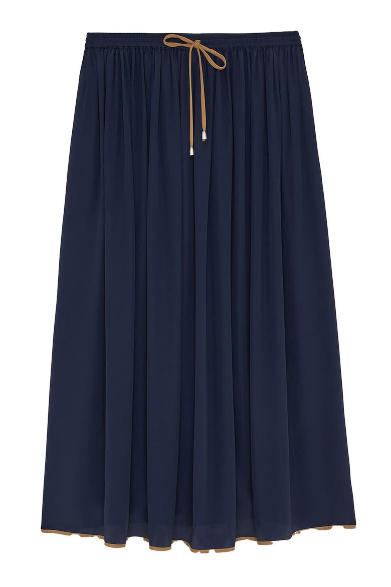 Viscose Wide-Leg Trousers, Alternate, color, Blue