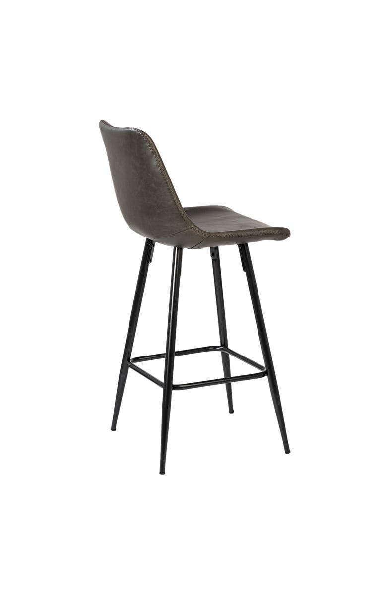 Dovetail Furniture Rhodes Upholstered Counter Stool, Alternate, color, Black