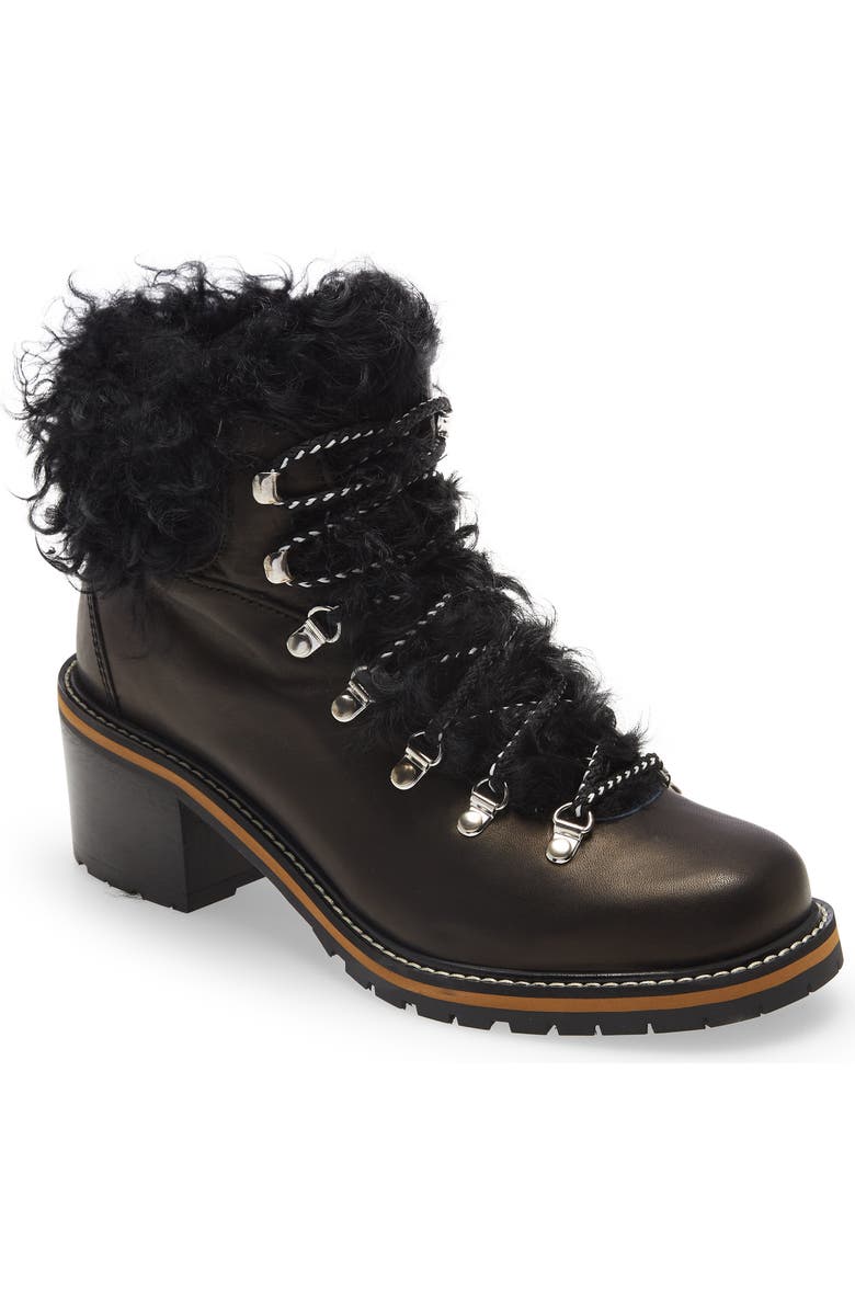 La Montelliana Ninfea Genuine Shearling Lined Bootie, Main, color,