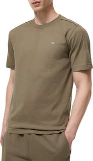 Burberry Check Piping Cotton T-shirt