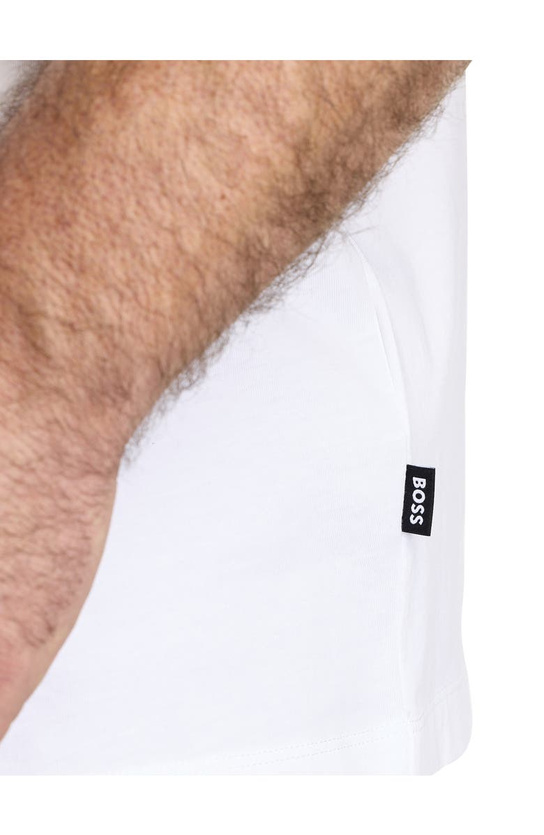BOSS Big & Tall  Thompson Script T-Shirt, Alternate, color, White