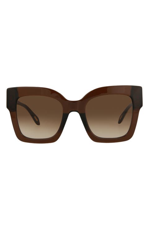 52mm Oversize Square Sunglasses