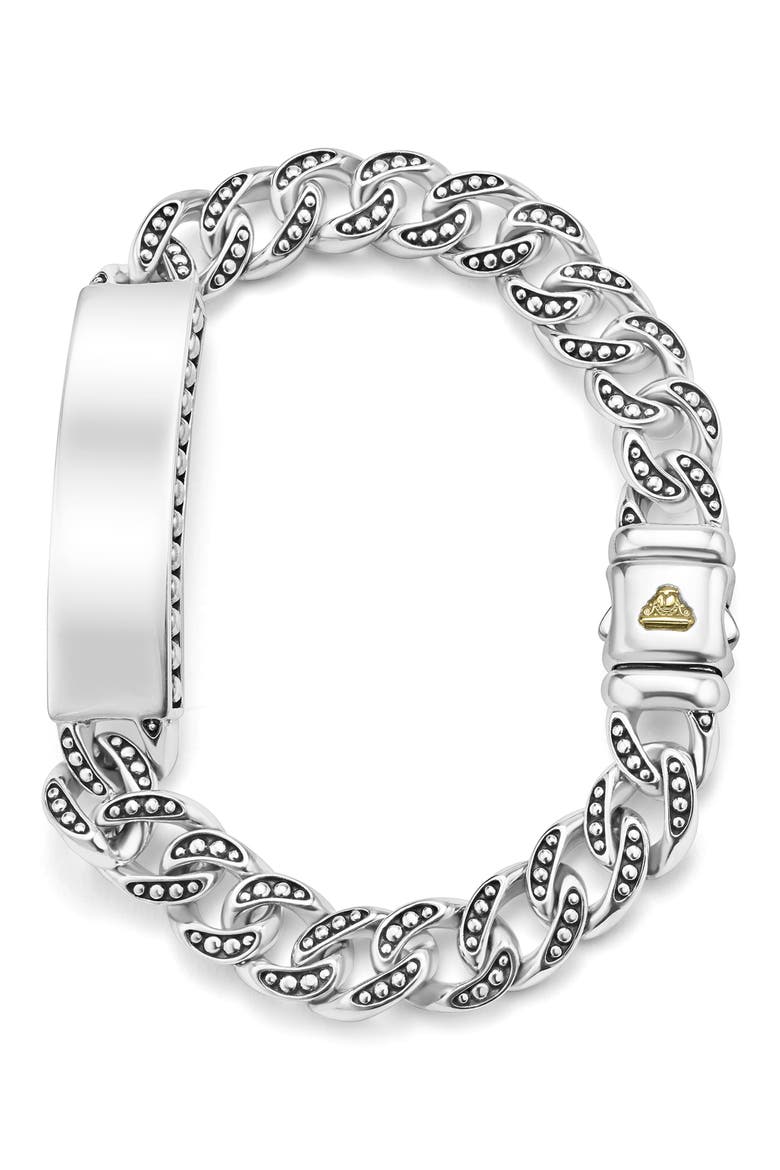 Men's Anthem ID Curb Chain Bracelet, Alternate, color, SILVER