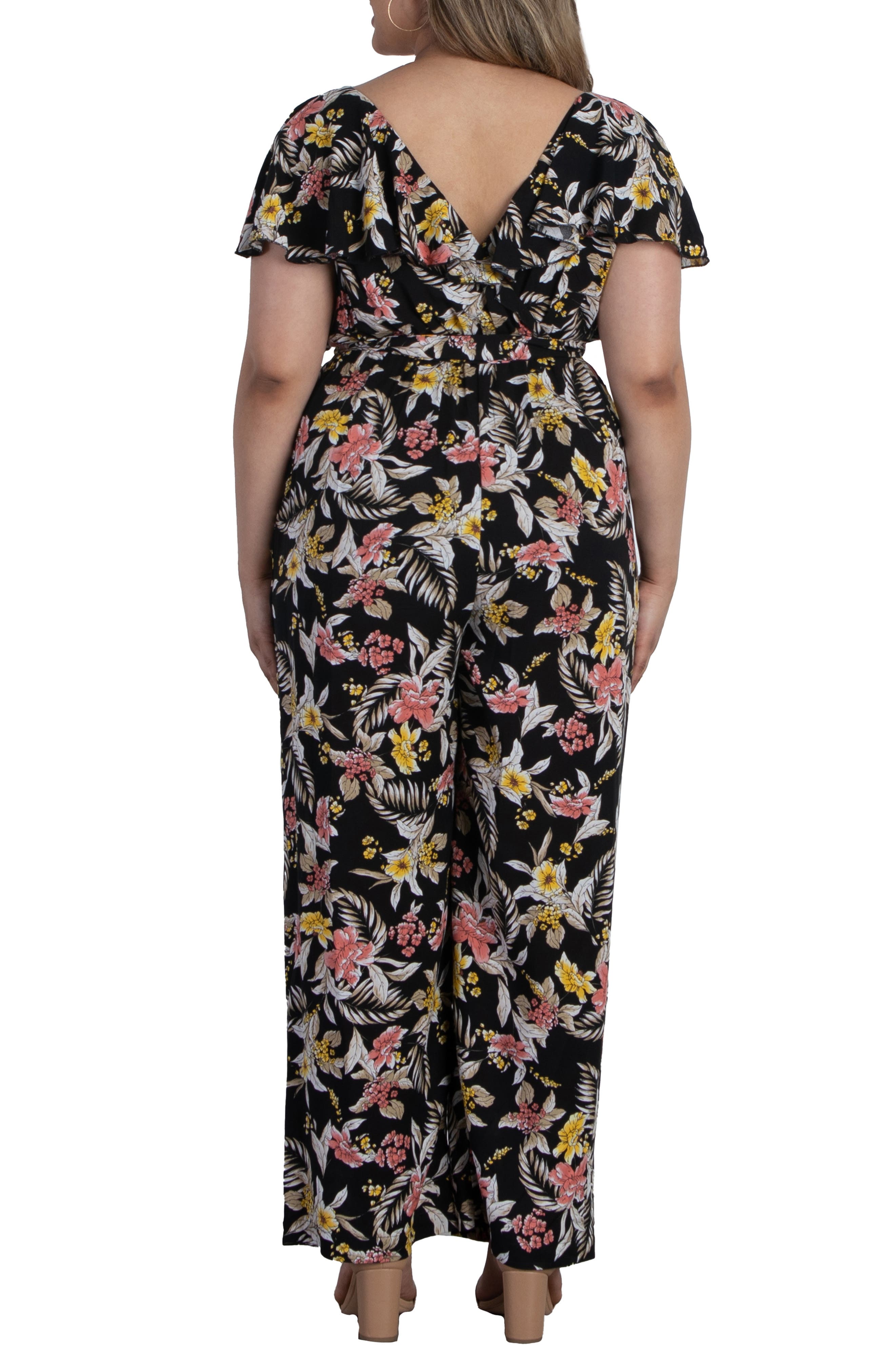 Kiyonna Odessa Ruffle Jumpsuit (Women) | Nordstrom