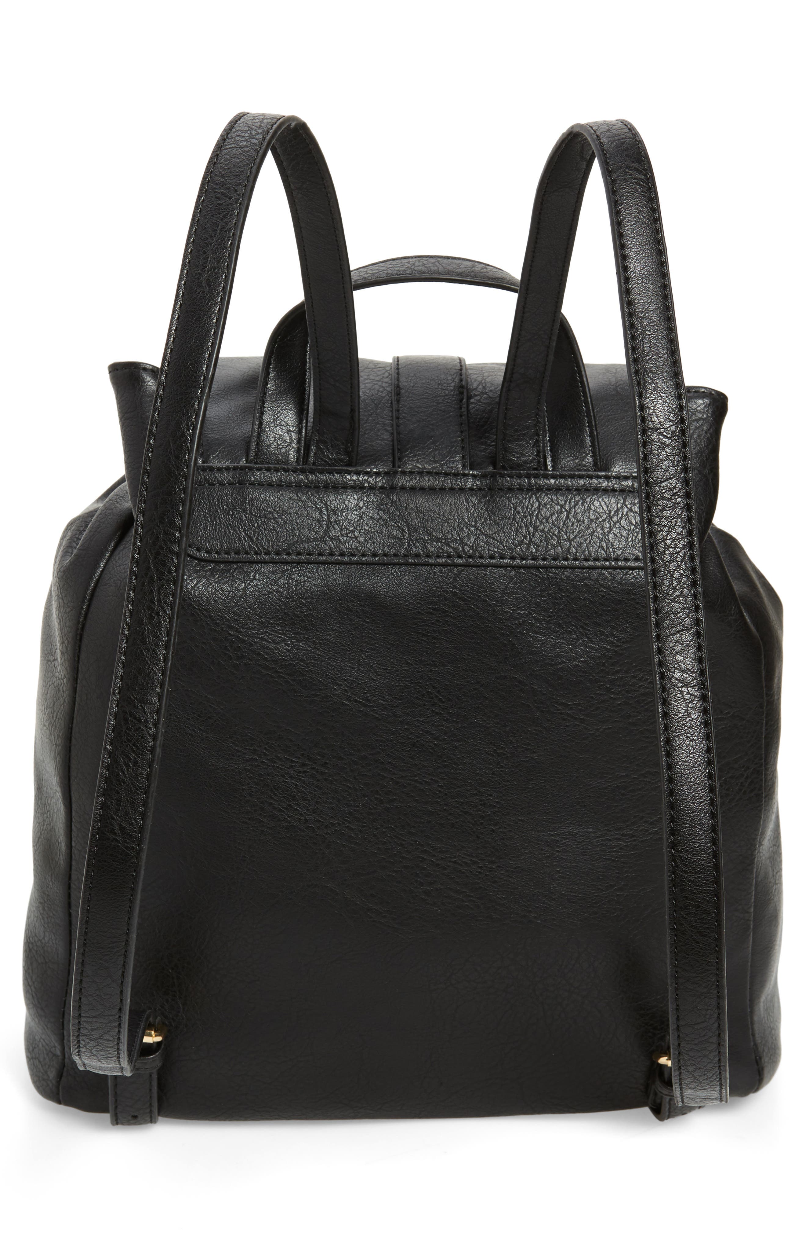 Sole Society Creda Faux Leather Backpack, Alternate, color, 
