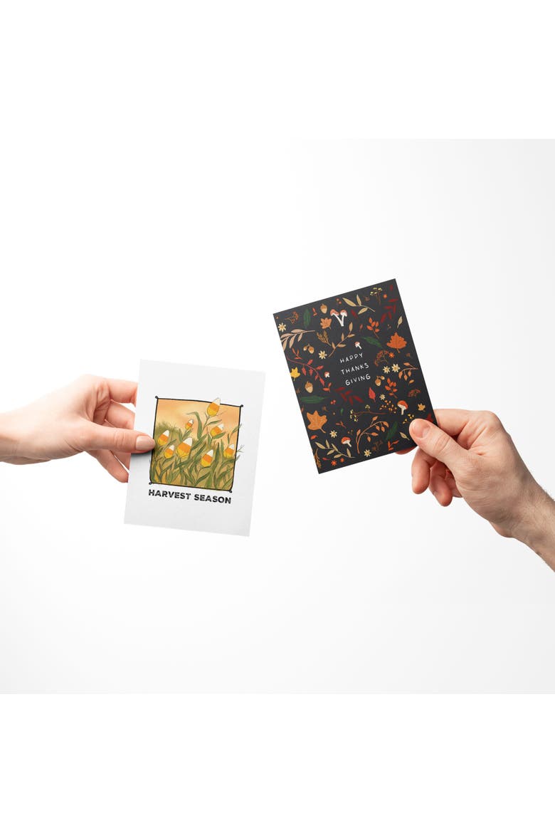 Harvest Season, So Thankful, Happy Thanksgiving Fall/Autumn Greeting Card Pack Sets, Alternate, color, Multi-Pack