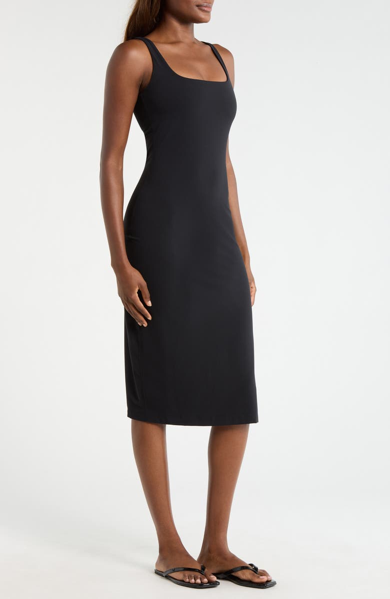MPG Cloud Body-Con Midi Dress, Alternate, color, Black