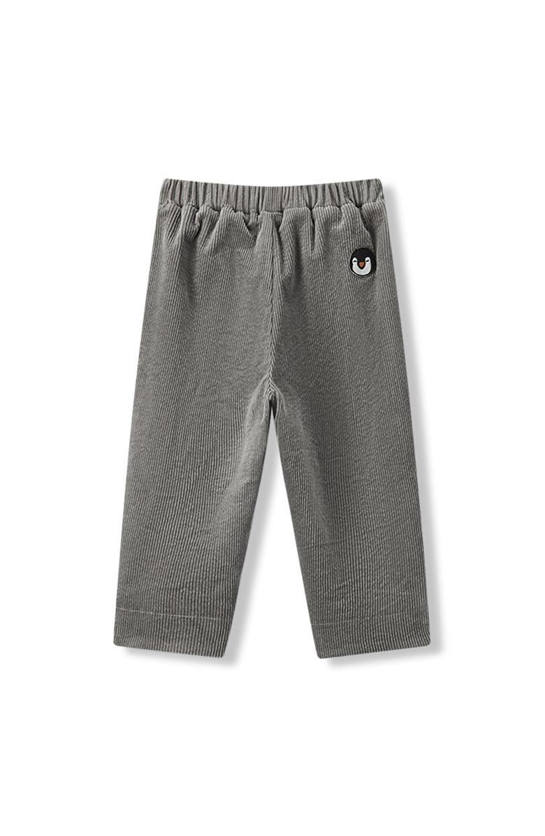 Milkbarn Corduroy Pocket Pants, Main, color, Grey Penguin