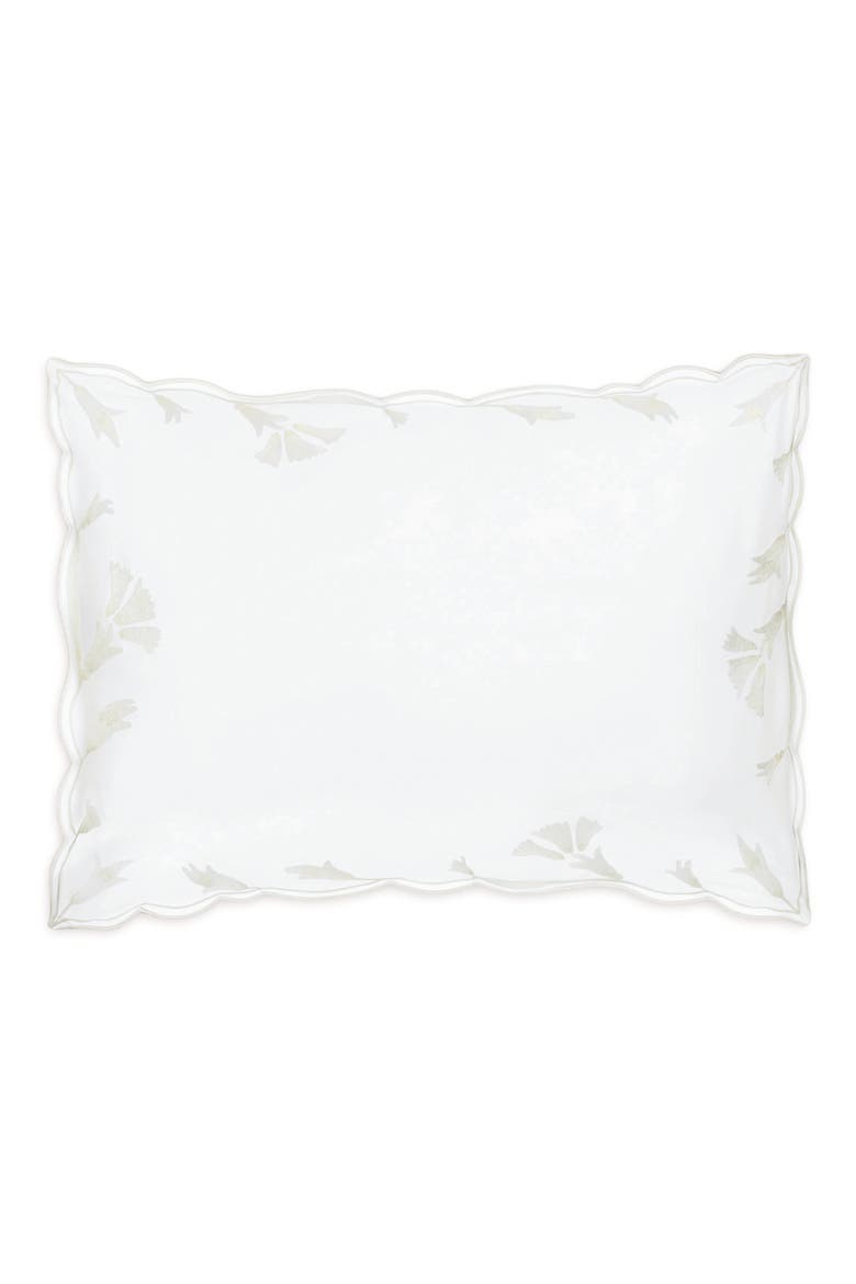 Marcella Egyptian Cotton Pillow Sham, Main, color, BONE
