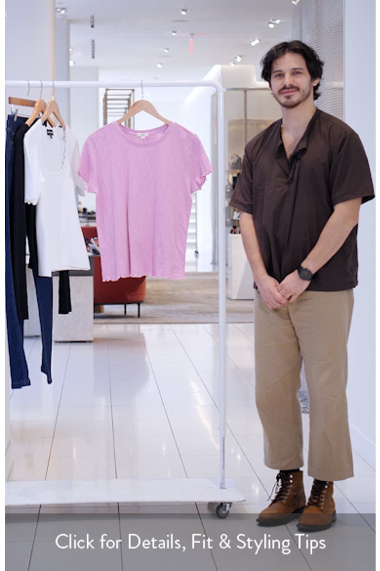 Lace Knit Cotton T-Shirt video