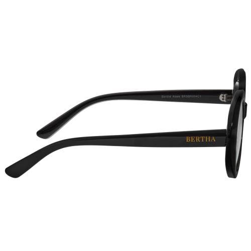 Bertha Annie Polarized Sunglasses In Black/black