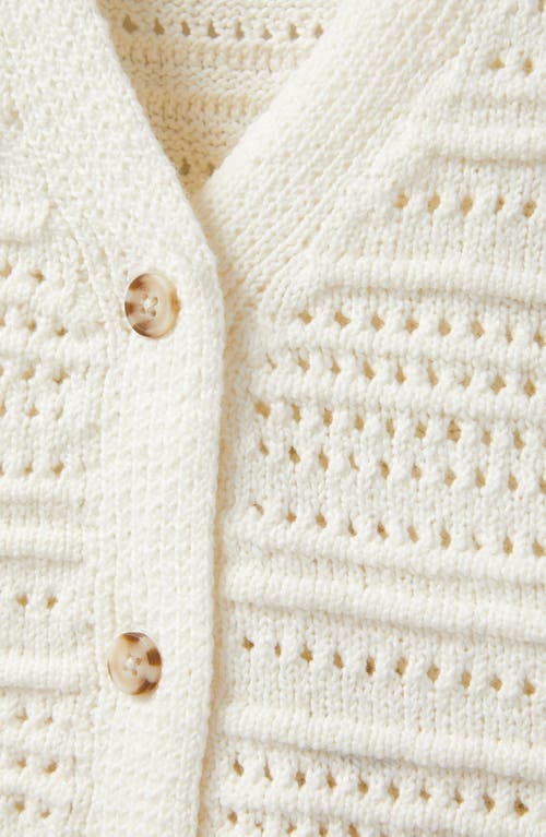 Scotch & Soda Open Knit Vest In White