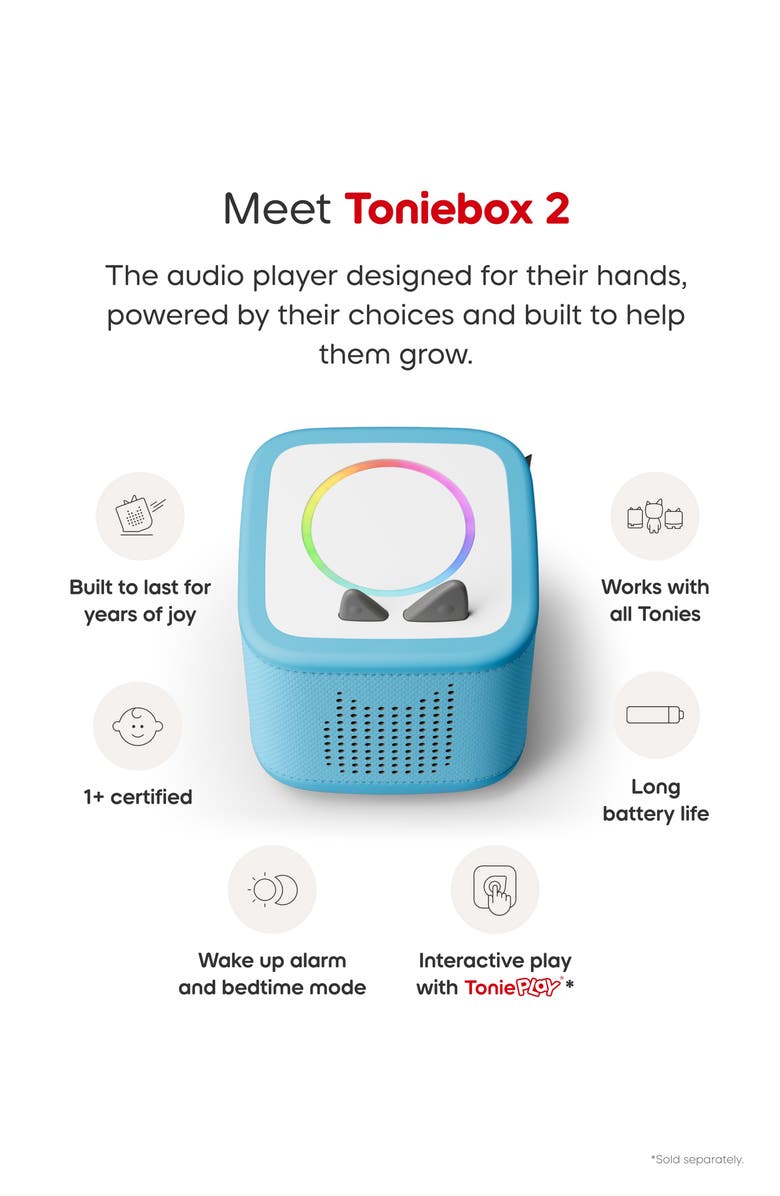 tonies Toniebox 2 Disney<sup
®</sup
Bundle Set, Alternate, color, Sky Blue