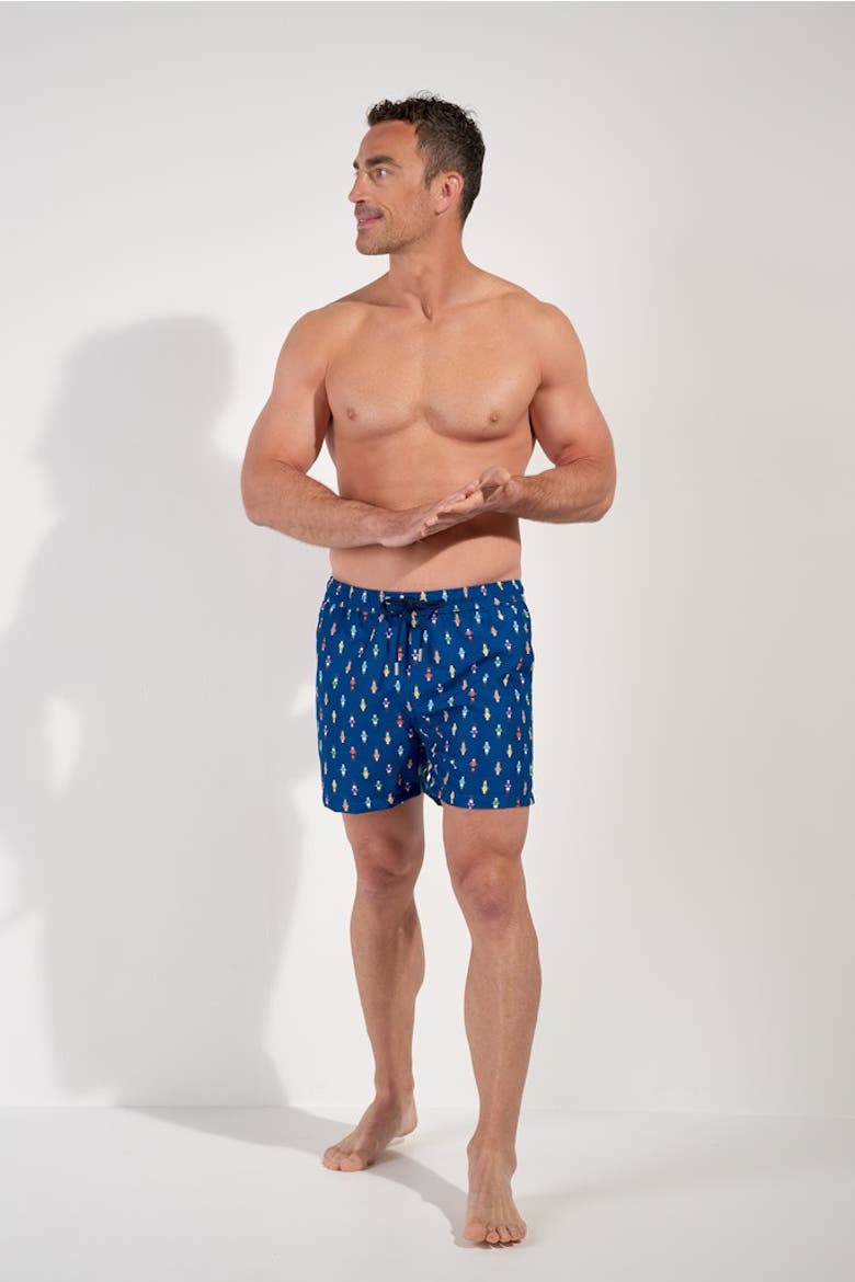 Calcio Beach Boxer, Alternate, color, Navy Print