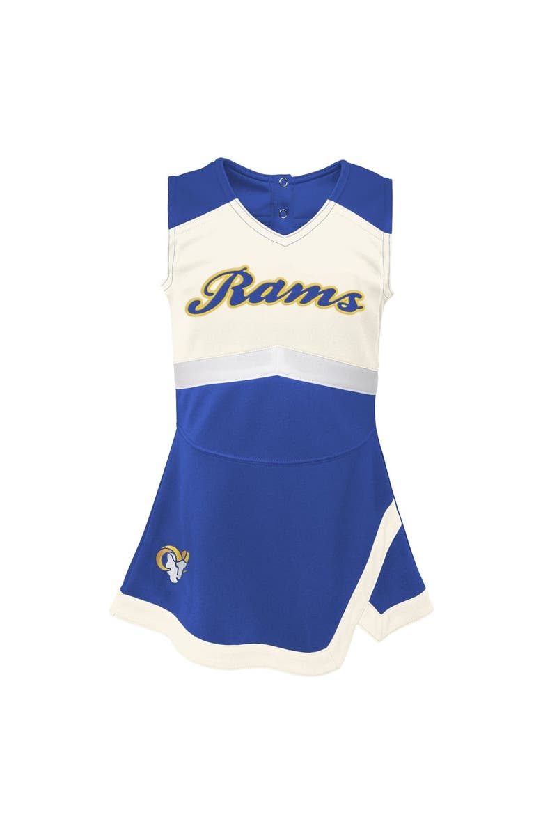 Outerstuff Girls Toddler Royal Los Angeles Rams Cheer Captain Dress with Bloomers, Alternate, color, Royal