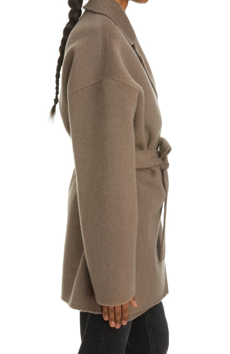 Acne Studios Oaklee Belted Wool Coat, Alternate, color,
