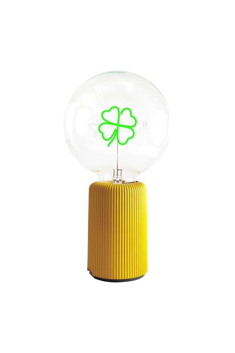 Clover Portable Table Lamp, Alternate, color, Yellow