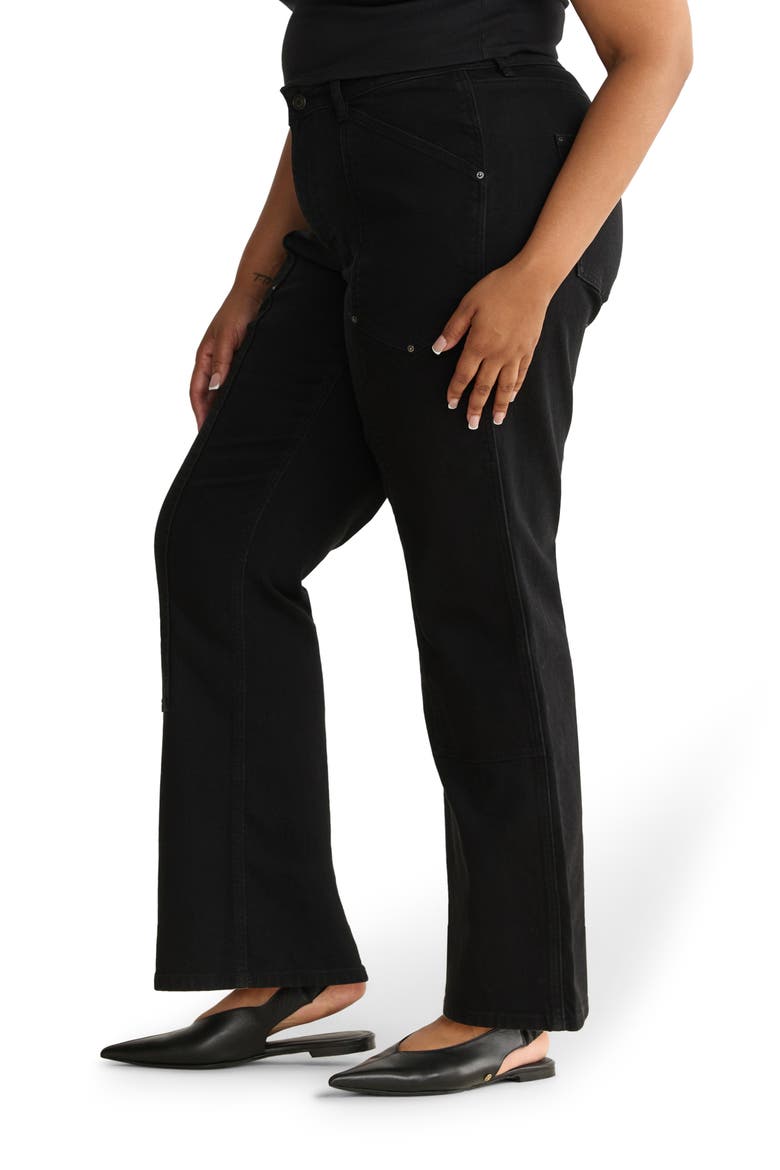 SAT '90s High Waist Relaxed Straight Leg Utility Jeans, Alternate, color, VENTURA