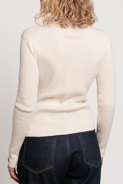 Frances Valentine Marie Sweater Long Sleeve In Animal Print