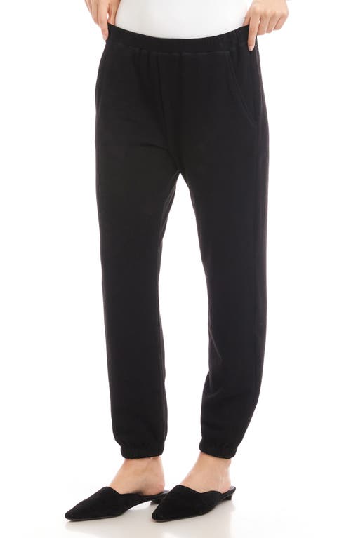 Karen Kane Brushed Double Knit Joggers In Black