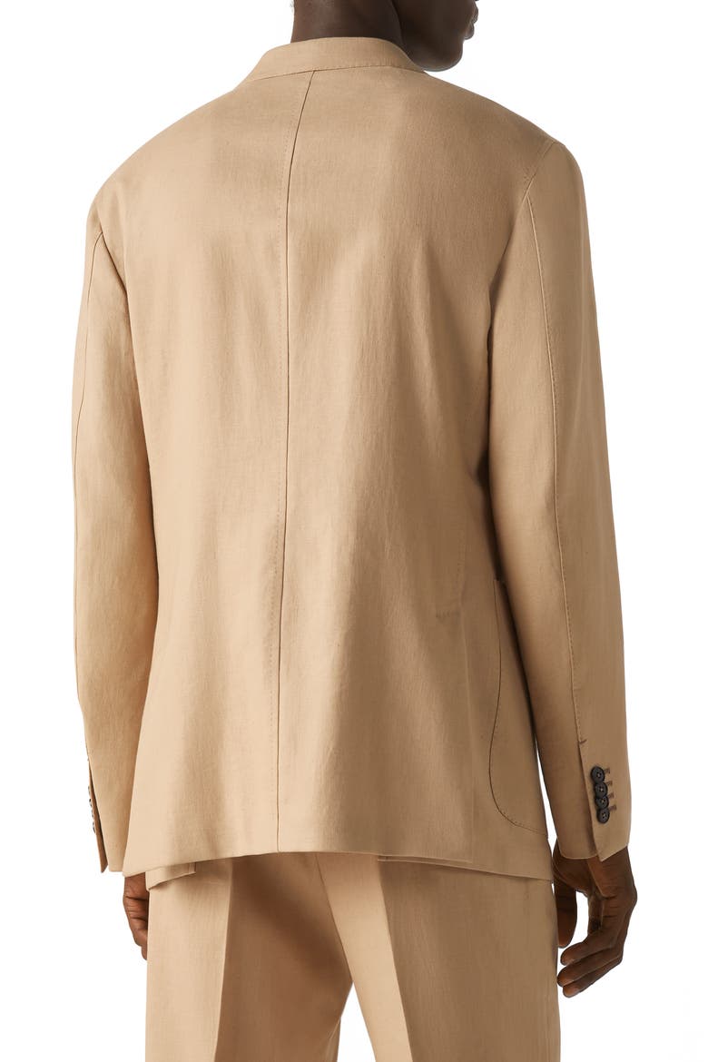 Beige Oasi Lino Jacket, Alternate, color, BEIGE