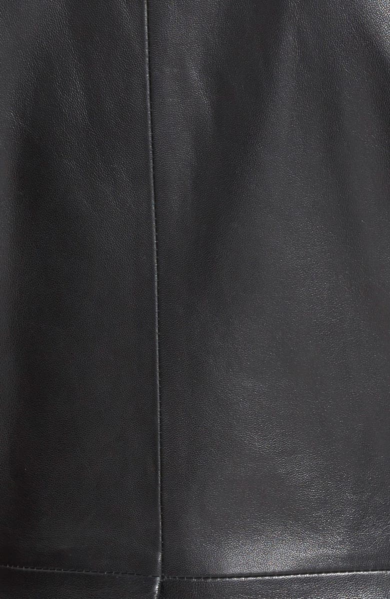 Classiques Entier<sup>®</sup> 'Brenna' Leather Jacket with Detachable Genuine Toscana Shearling Collar, Alternate, color,