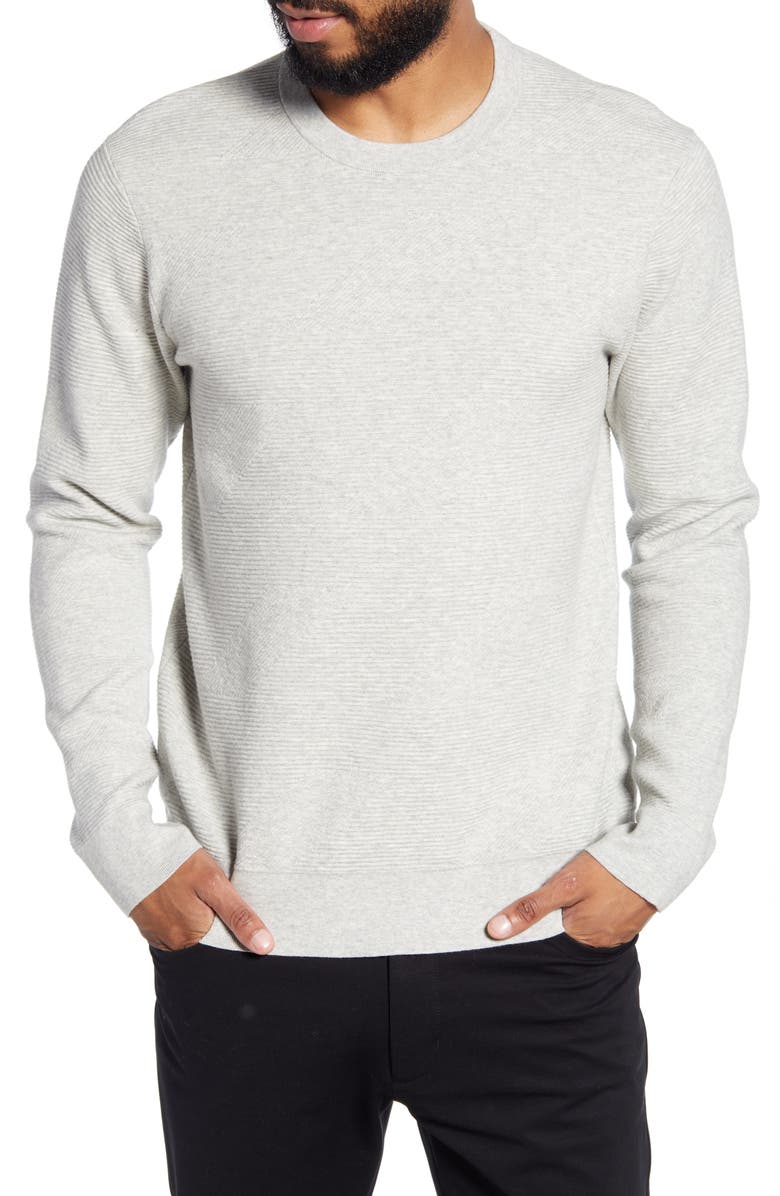 Club Monaco Ottoman Stitch Slim Fit Crewneck Sweater, Main, color,
