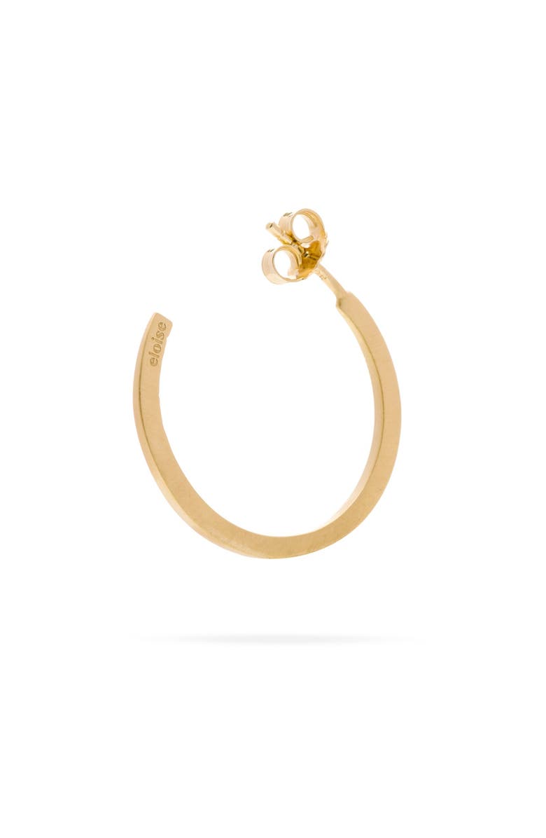 Eloise Jewelry Crescent Moon Hoops Sapphire Natural. Handmade in Italy, Alternate, color, Sapphire