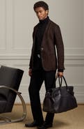 Ralph Lauren Purple Label Bedford Calfskin Leather Duffle Bag