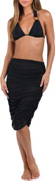 Sunshine 79 Maximal Ruched Convertible Cover-Up Skirt