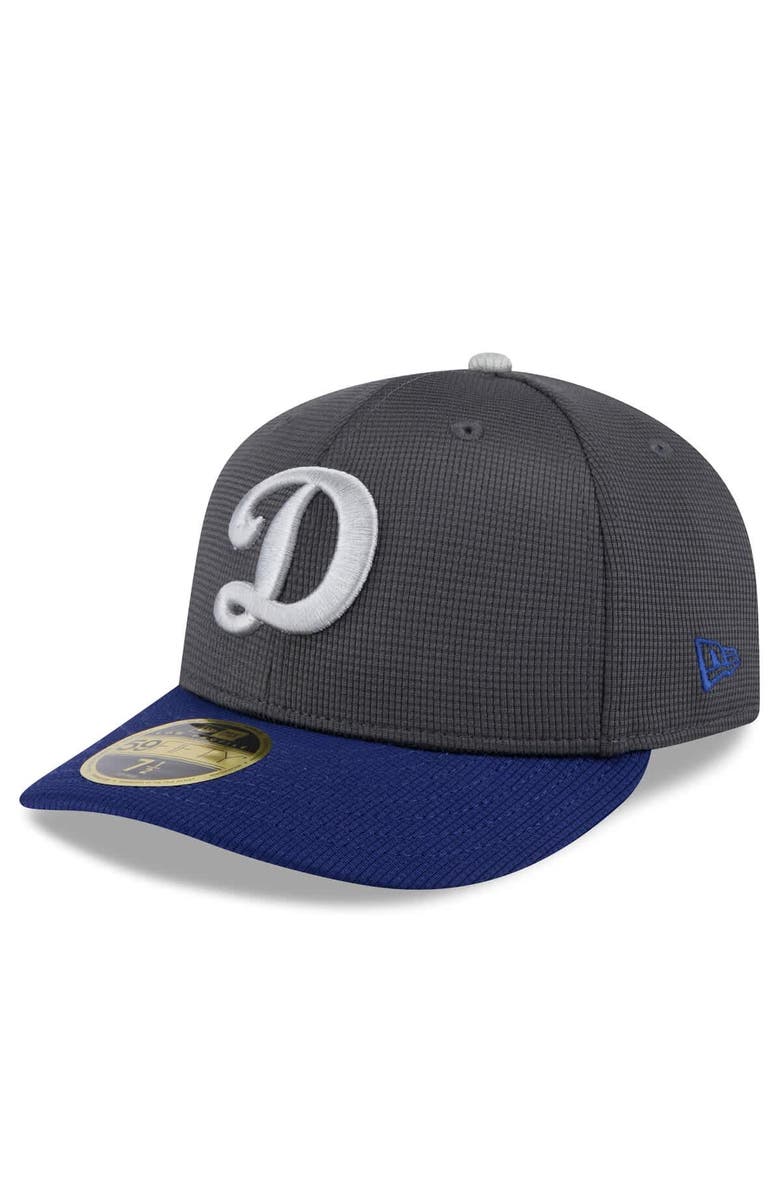 New Era Men's New Era  Gray/Royal Los Angeles Dodgers 2025 Batting Practice Low Profile 59FIFTY Fitted Hat, Alternate, color, 