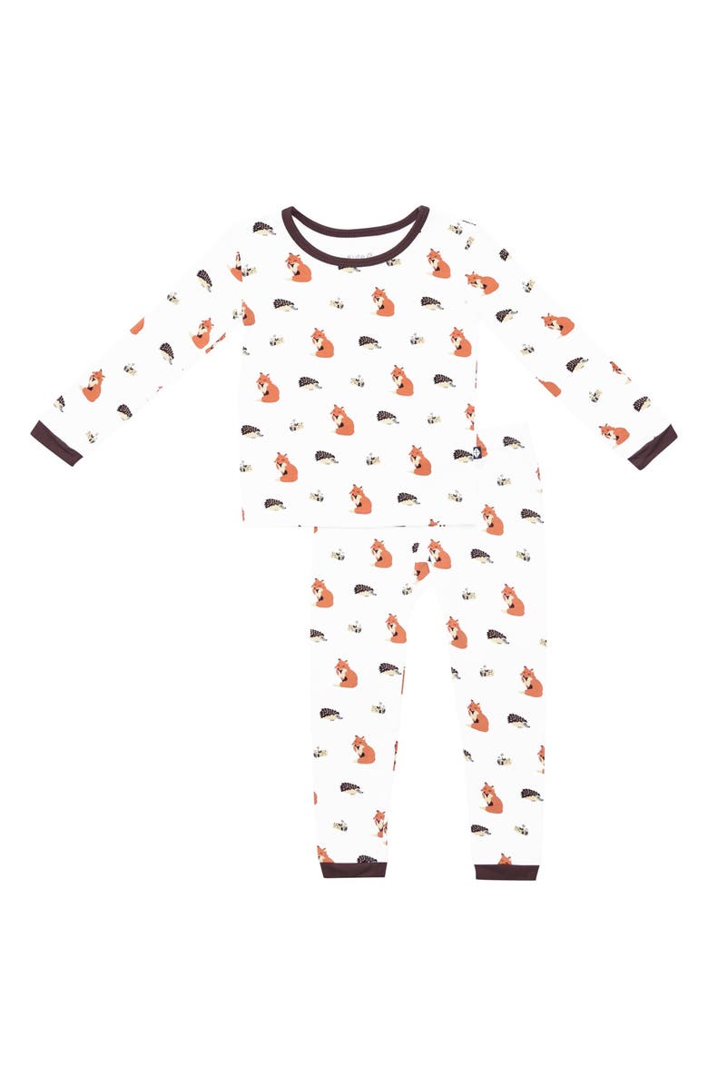 Kyte BABY Kids' Sienna Woodland Fitted Two-Piece Pajamas, Main, color, Sienna Woodland