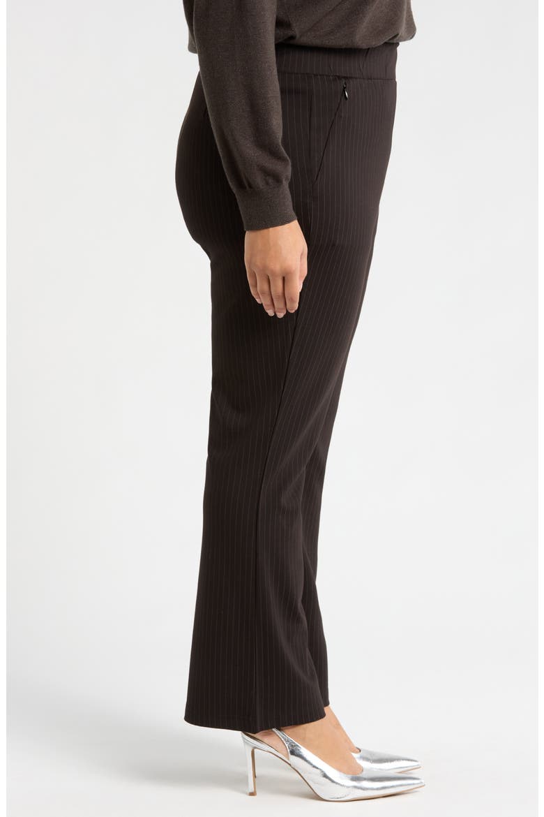 Pinstripe Ponte Bootcut Pants, Alternate, color, SLATE PINSTRIPE