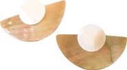 LIKHA 3-in-1 Mother-of-Pearl Geometric Stud Earrings Set