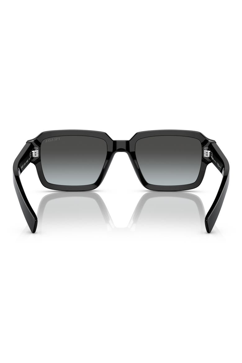PR02ZSF 54mm Gradient Square Sunglasses, Alternate, color, BLACK / GREY GRADIENT VINTAGE