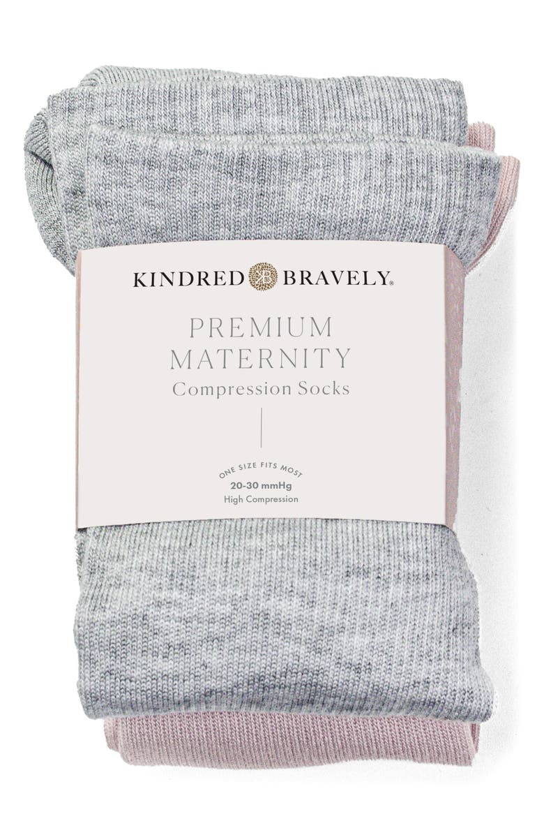 Kindred Bravely Premium Compression Knee High Maternity Socks, Alternate, color,