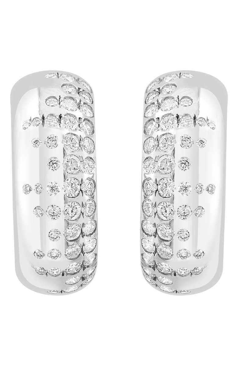 EFFY Diamond Hoop Earrings - 0.85ct., Alternate, color, 