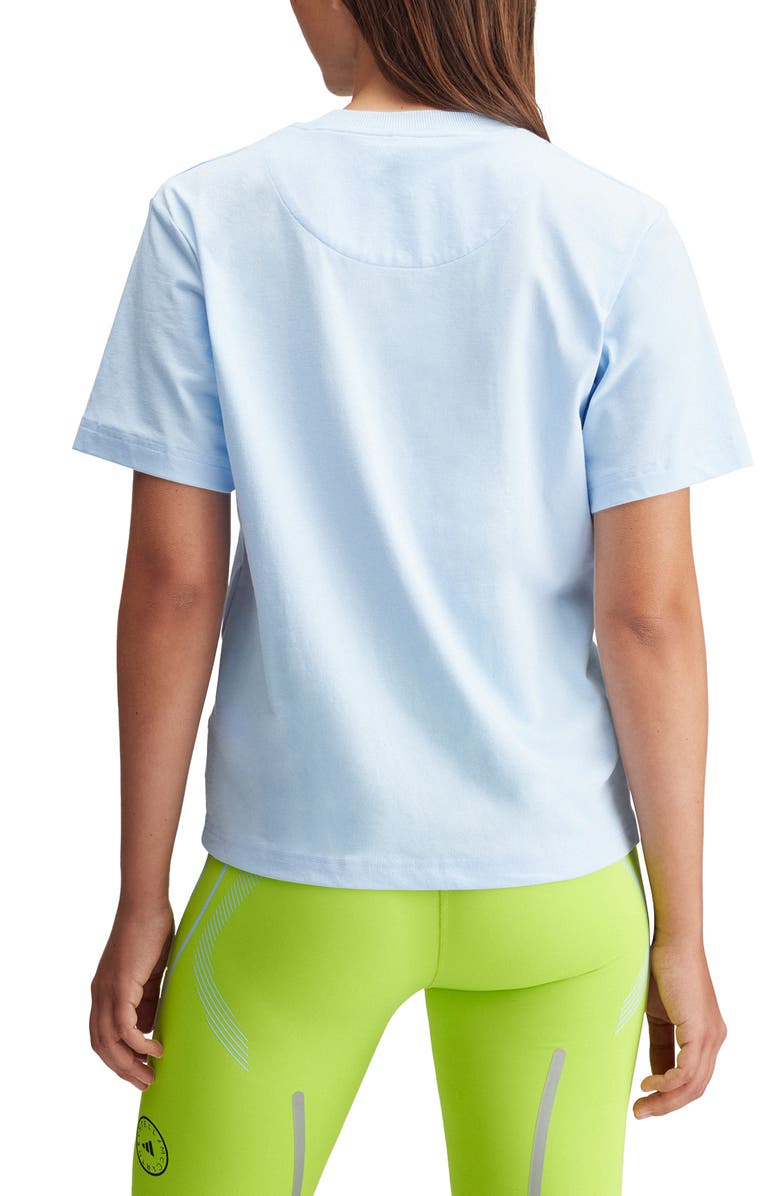 adidas by Stella McCartney Regal Short Sleeve T-Shirt, Alternate, color, Glow Blue