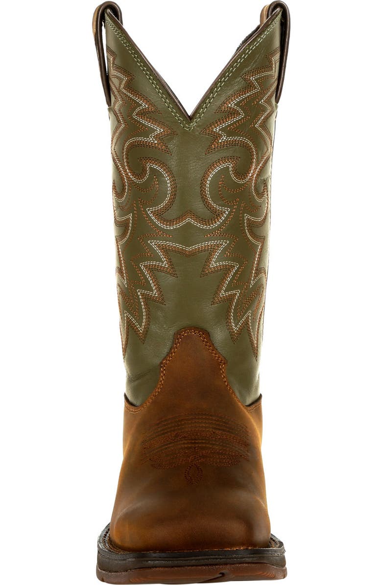 DURANGO Coffee & Cactus Pullon Western Boot, Alternate, color, Coffee Cactus