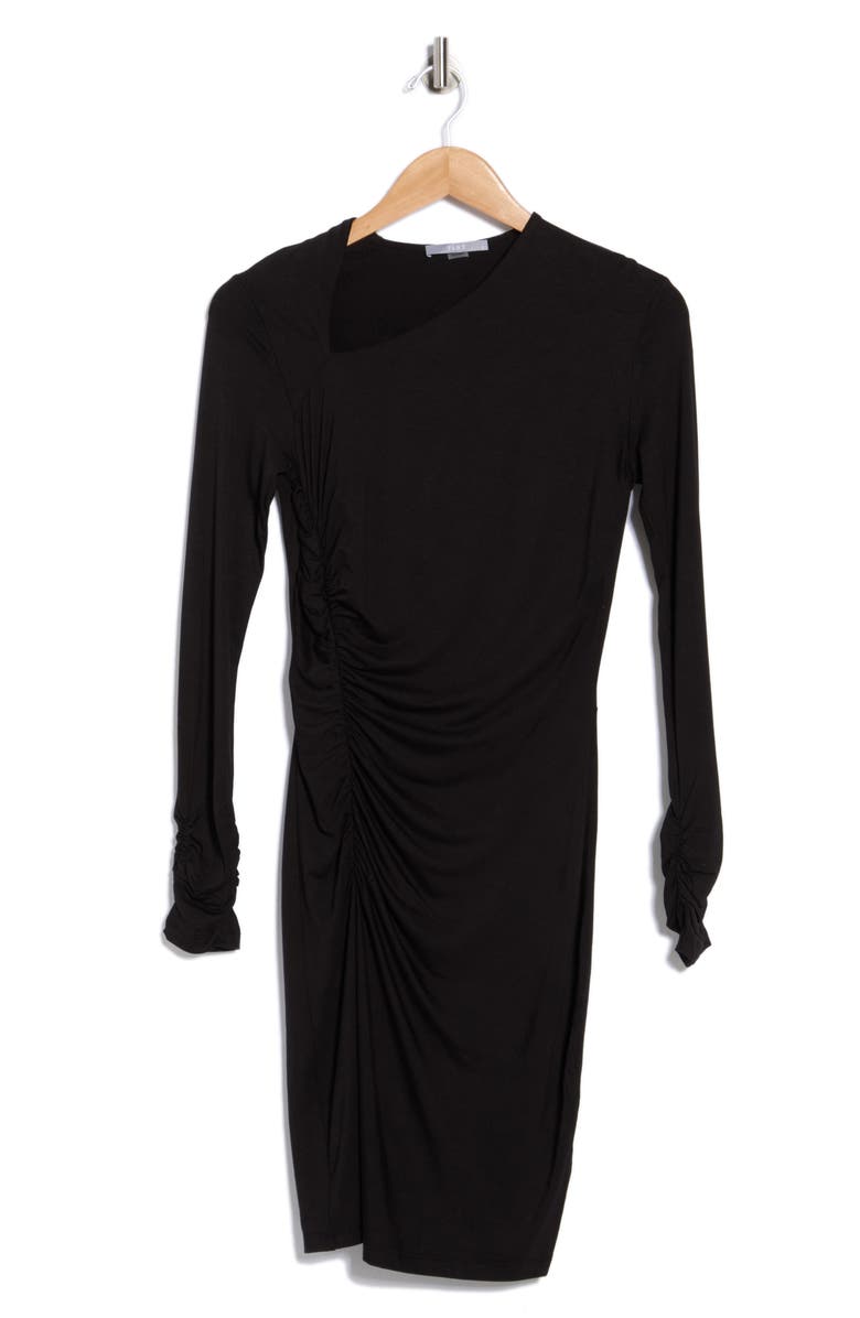 Tart Ruth Asymmetric Neck Midi Dress, Main, color, Black