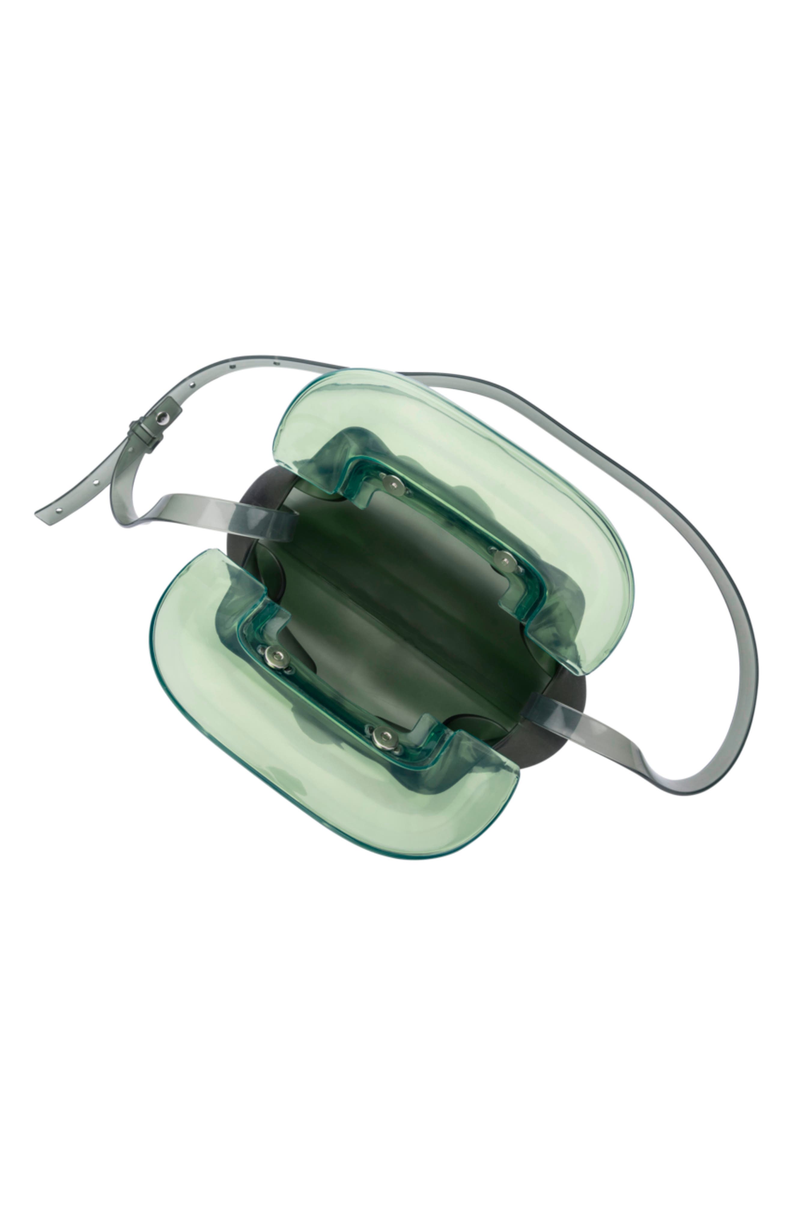 Glass Jelly Shoulder Bag, Alternate, color, GREEN