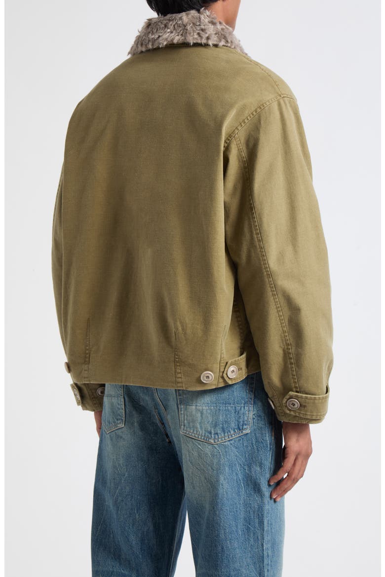 Aerial Jacket with Faux Fur Collar, Alternate, color, PIGMENT KHAKI