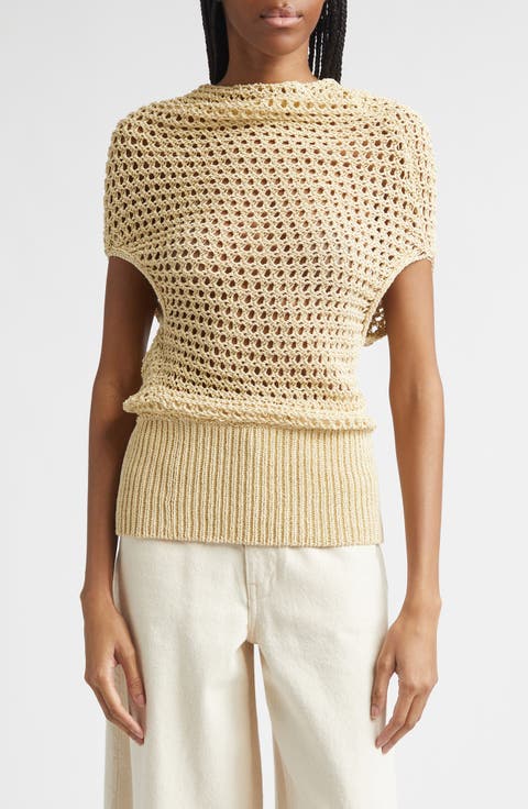 Reid Organic Cotton Blend Crochet Sweater